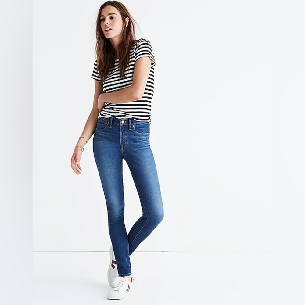 Madewell 9” Mid Rise Skinny Jeans Patty Wash Size Women’s 26